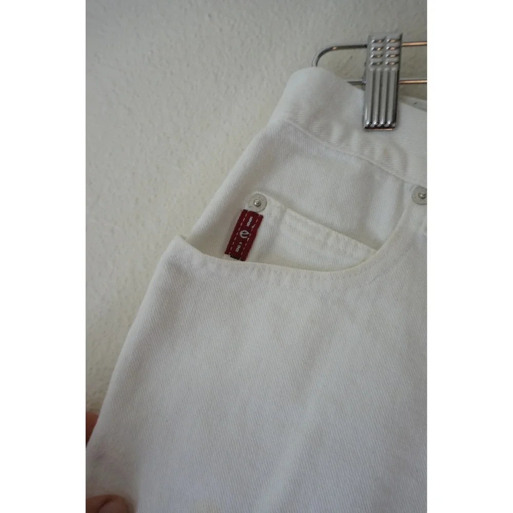 L.E.I.‎ Denim Shorts Cotton Vintage 90s minimalist High Waisted White Size 9